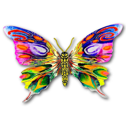 Patricia Govezensky- Original Painting on Cutout Steel "Butterfly"