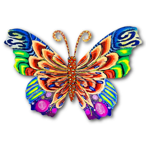 Patricia Govezensky- Original Painting on Cutout Steel "Butterfly"