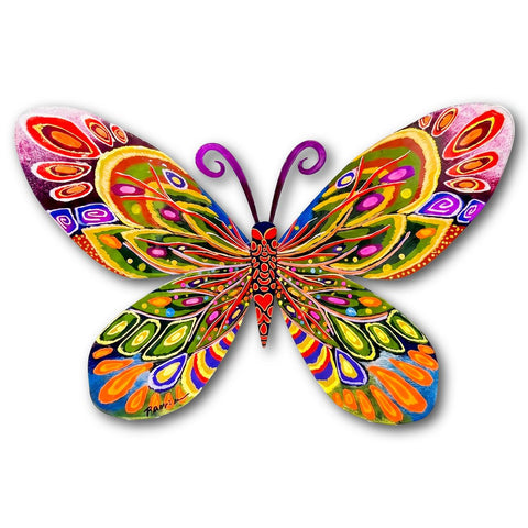 Patricia Govezensky- Original Painting on Cutout Steel "Butterfly"