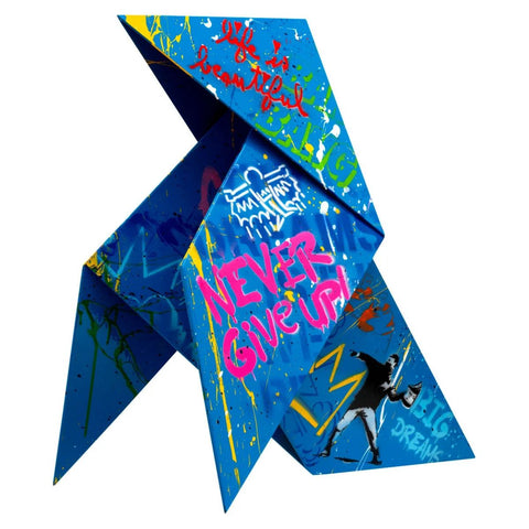 Mr. Brainwash- Stencil and Mixed Media on Painted Steel Sculpture "Imagiro Bird, 2024" -2