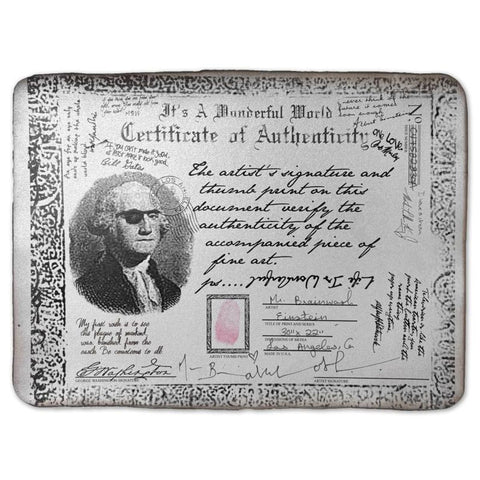 Mr. Brainwash- Mixed Media Original on Deckle Edge Paper "Einstein" -4