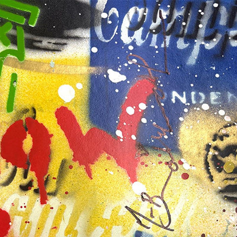 Mr. Brainwash- Mixed Media Original on Deckle Edge Paper "Balloon Girl" -2