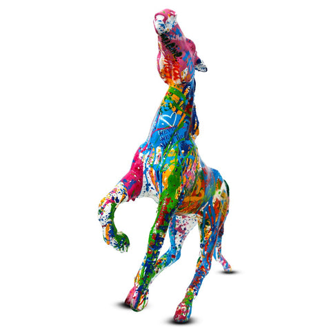 Mr. Brainwash- Stencil and Mixed Media on Fiberglass Sculpture "Horse, 2026" -3