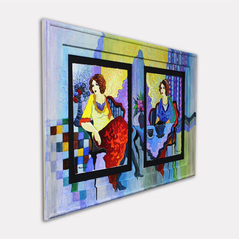 Sisters at Breakfast - Gol Art