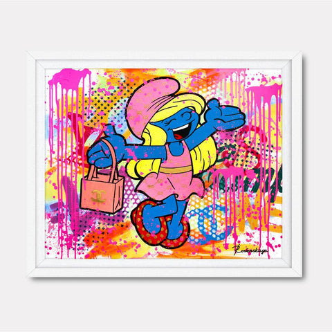Lady in Blue - Gol Art