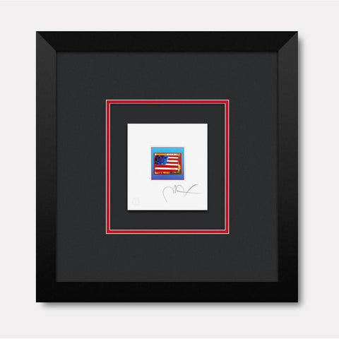 Flag with Heart on Blue - Gol Art