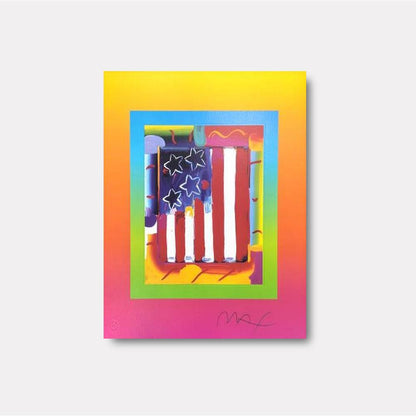 Flag with Heart on Blends III - Gol Art