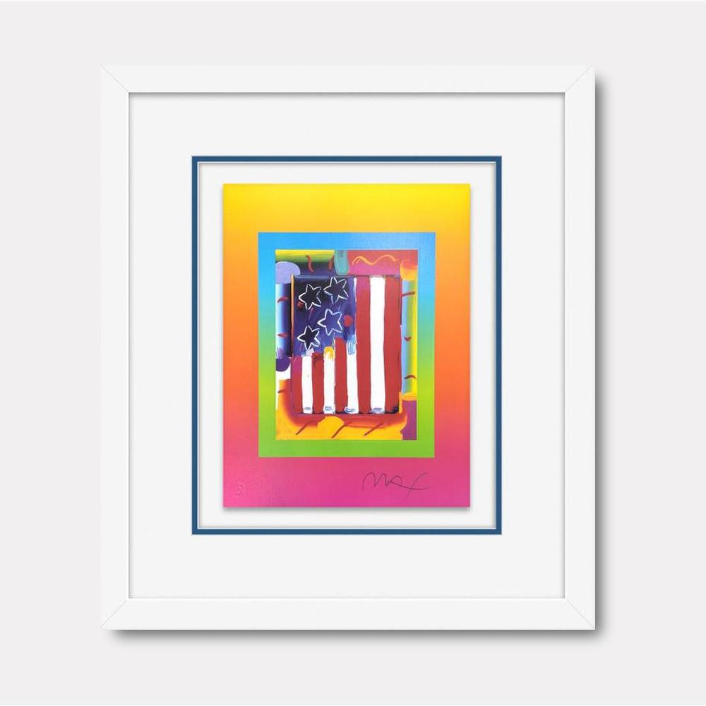 Flag with Heart on Blends III - Gol Art