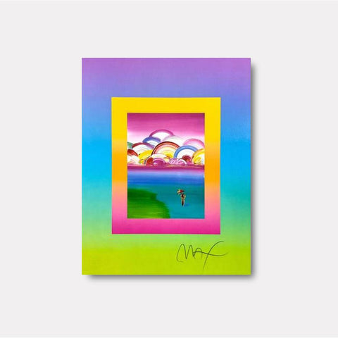 Umbrella Man with Rainbow Sky on Blends - Gol Art