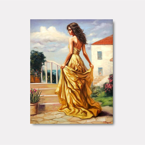 Golden Sunset Stroll - Gol Art