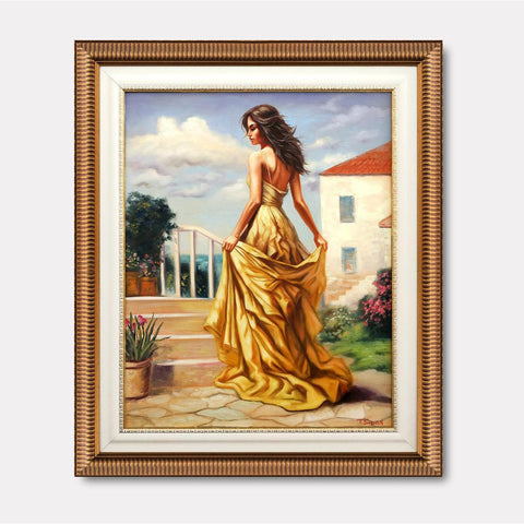 Golden Sunset Stroll - Gol Art
