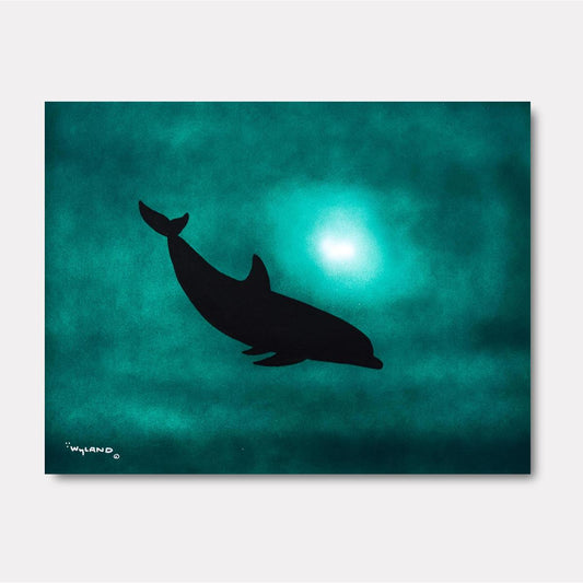 Dolphin Floatin - Gol Art