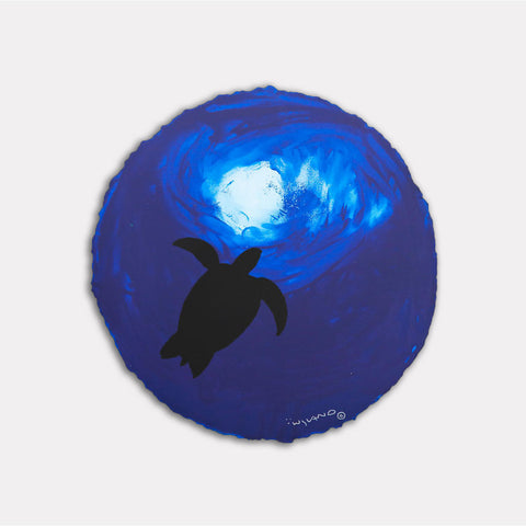 Tutle In A Deep Blue Sea - Gol Art