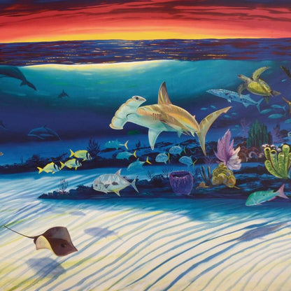 Sea Life Below - Gol Art