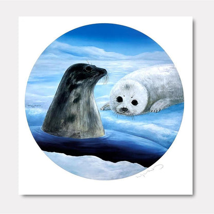 Harp Seals - Gol Art