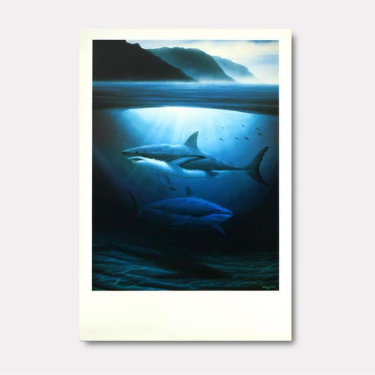 Great White Sharks - Gol Art