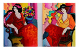 Patricia Govezensky- Set of Two Original Watercolors "Dreams and Reality"
