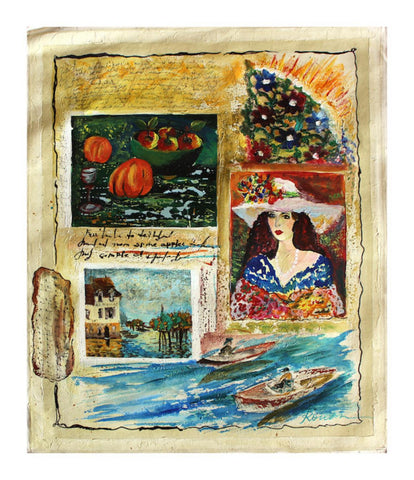 Olga Roubin- Original Acrylic On Canvas "Memory"