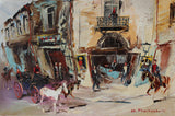Shalva Phachoshvili- Original Oil on Canvas "Hotel"