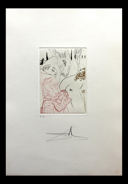 Salvador Dali- Original Engravings in color "Le Jument de Compere Pierre"