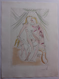 Salvador Dali- Original Engravings with Color "Venus, Mars et Cupidon"