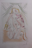 Salvador Dali- Original Engravings with Color "Venus, Mars et Cupidon"