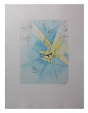 Salvador Dali- Hand Colored Original Etching "Un Entre Fracassant aux U.S.A"
