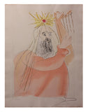 Salvador Dali- Watercolor on Etching "King David "