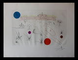 Salvador Dali- Original Etching with color "Museum of Science and Industry"