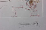 Salvador Dali- Original Etching with color Added "Transfiguration"