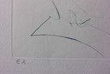 Salvador Dali- Original Etching with color Added "Transfiguration"