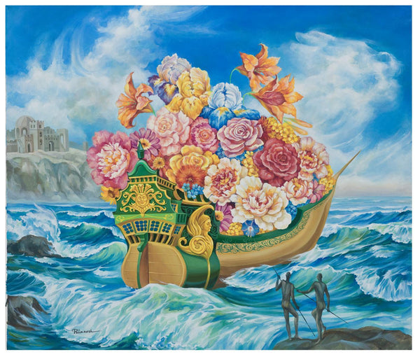 Eugene Poliarush- Original Oil on Canvas "Sailing Home"