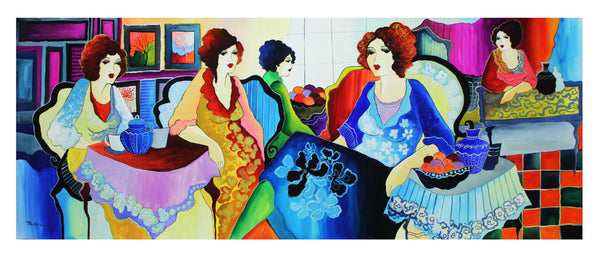 Patricia Govezensky- Original Watercolor "Girls Power"