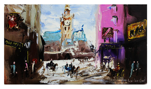 Shalva Phachoshvili- Original Oil on Canvas "Main Square"