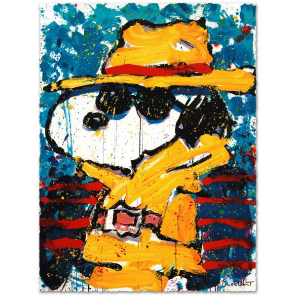Tom Everhart- Hand Pulled Original Lithograph "Undercover in Beverly Hills"