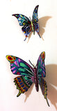 Patricia Govezensky- Original Painting on Cutout Steel (Set of 2) "Set of 2 Butterflies"