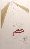 Salvador Dali- Original Etching With Color Added "Transfiguration"