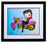 Betty Boop- Sericel "Betty Boop on Motorcycle"