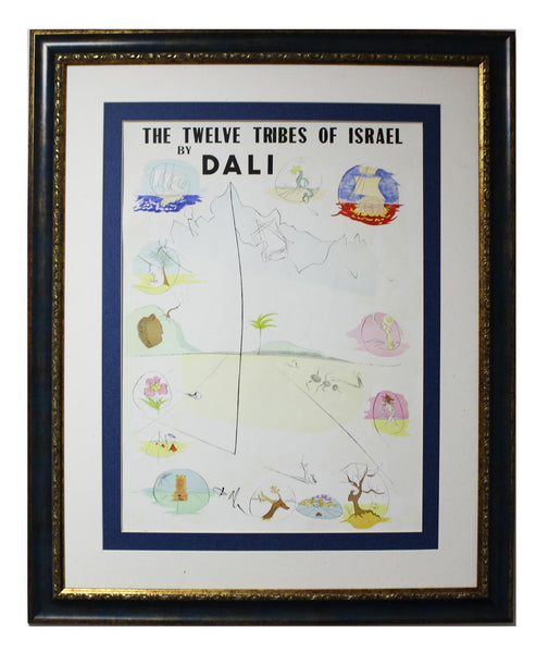 Salvador Dali- Lithograph "Twelve Tribes of Israel 1972"