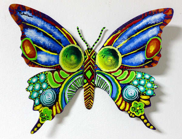 Patricia Govezensky- Original Painting on Cutout Steel "Butterfly CCII"