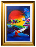 Peter Max- Original Mixed Media "Without Borders II 2008 #274"