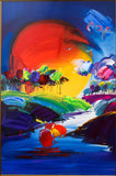 Peter Max- Original Mixed Media "Without Borders II 2008 #274"