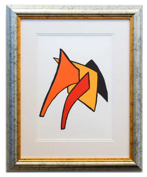 Alexander Calder- Lithograph "DLM141 - Lune jaune et porc qui pique"