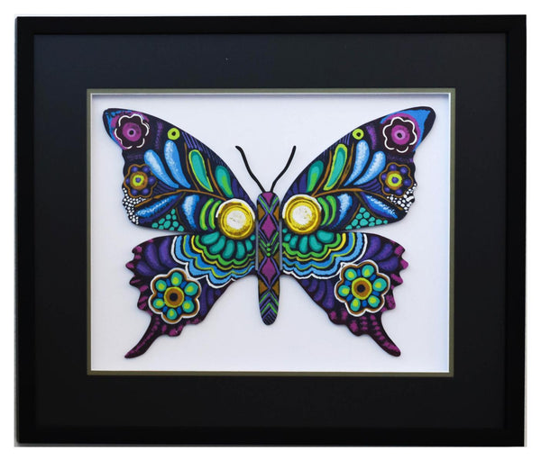 Patricia Govezensky- Original Painting on Laser Cut Steel "Butterfly CCXV"