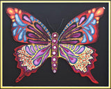Patricia Govezensky- Original Painting on Laser Cut Steel "Butterfly CCXIX"