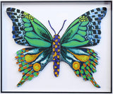 Patricia Govezensky- Original Painting on Laser Cut Steel "Butterfly CCXXI"