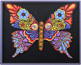 Patricia Govezensky- Original Painting on Laser Cut Steel "Butterfly CCXXIII"