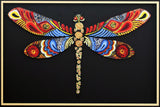 Patricia Govezensky- Original Painting on Laser Cut Steel "Dragonfly XXXIX"