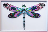 Patricia Govezensky- Original Painting on Laser Cut Steel "Dragonfly XLI"