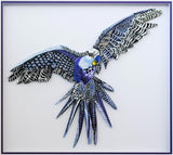 Patricia Govezensky- Original Painting on Laser Cut Steel "Macaw XVI"